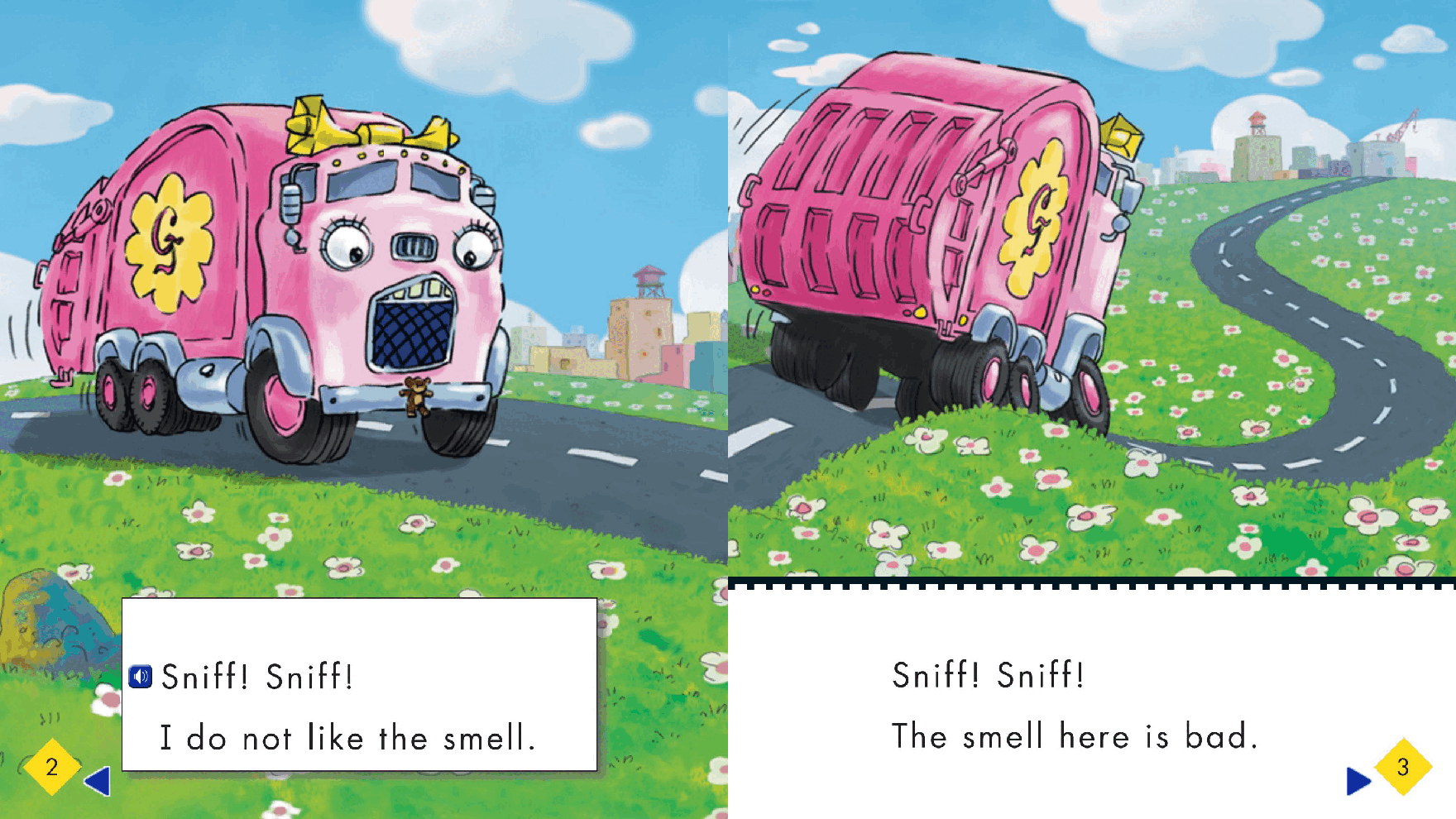 汽车镇的故事英语启蒙绘本23_The_Best_Smell.pdf,第3页预览