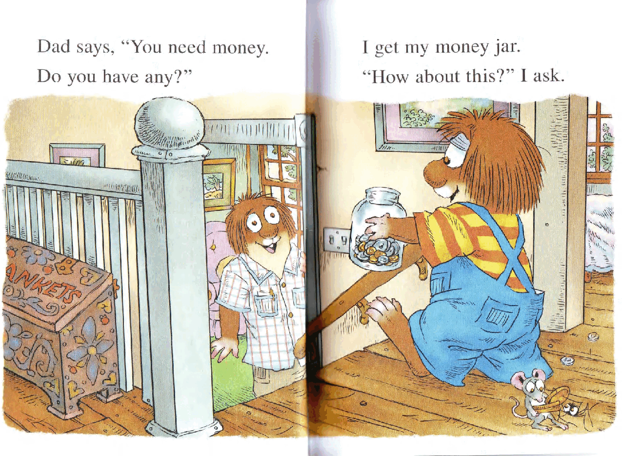 英语绘本小毛人Just Saving My Money.pdf,第4页预览