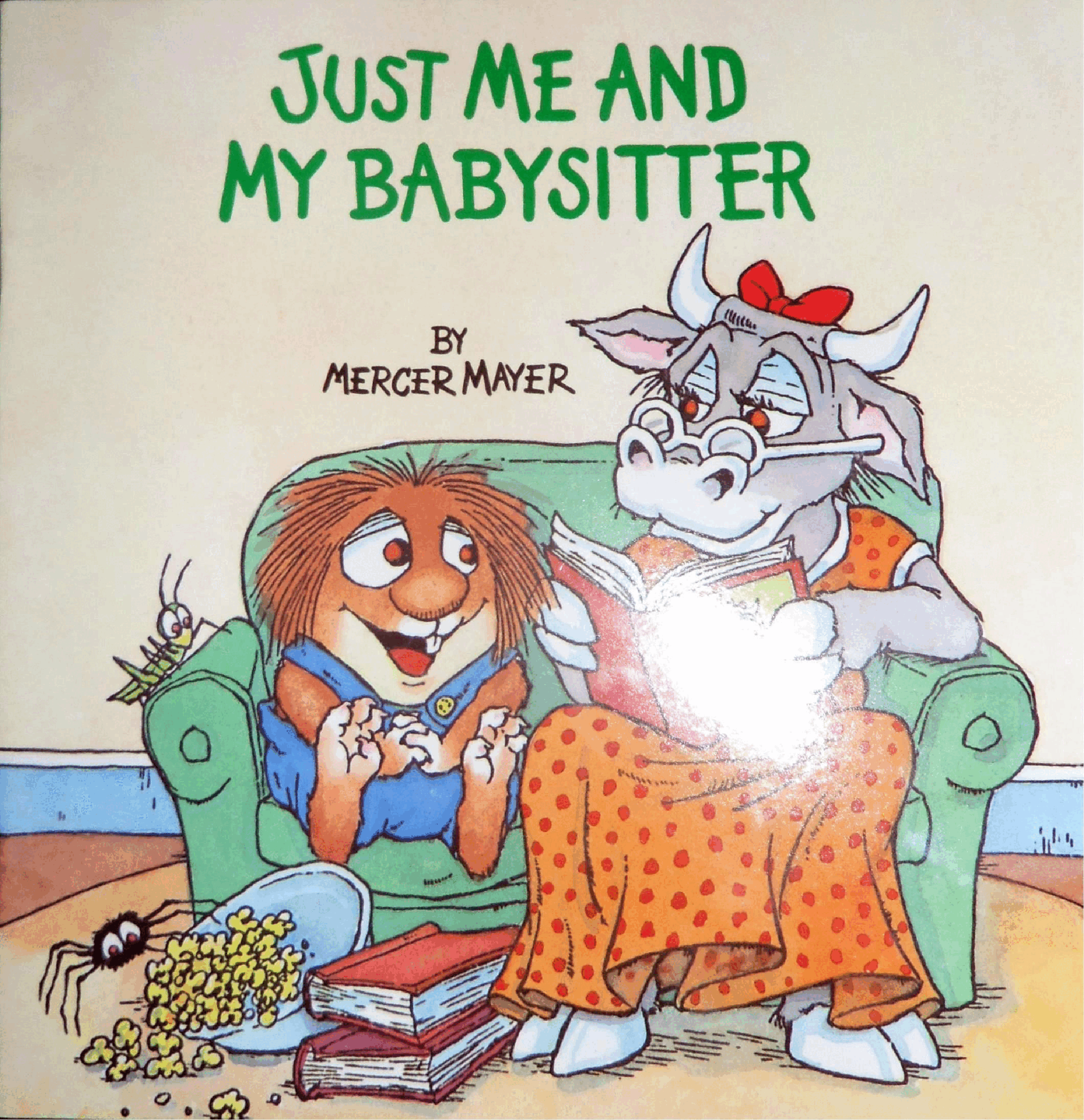 英语绘本小毛人Just Me and My Babysitter.pdf，第1页预览