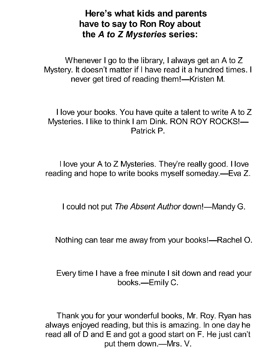 英语启蒙绘本A to Z Mysteries_ The Lucky Lottery.pdf,第3页预览