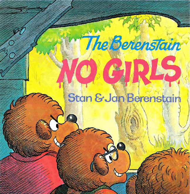 72本贝贝熊早教英文绘本之Berenstain_Bears_No_Girls_Allowed.pdf,第3页预览