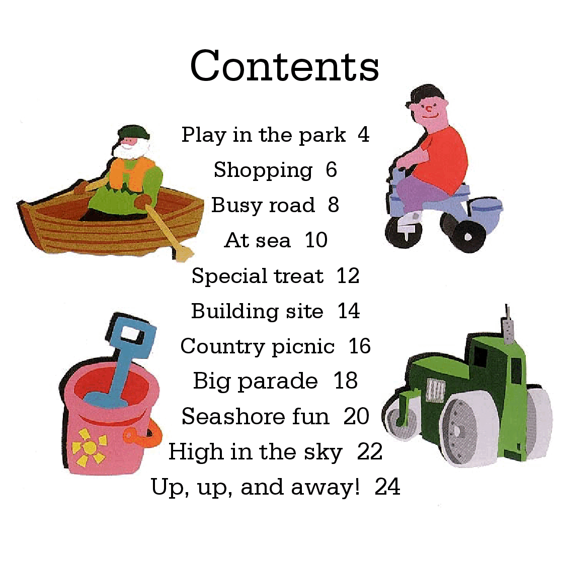 高清彩绘英文原版绘本Lets Go Out and About.pdf,第4页预览