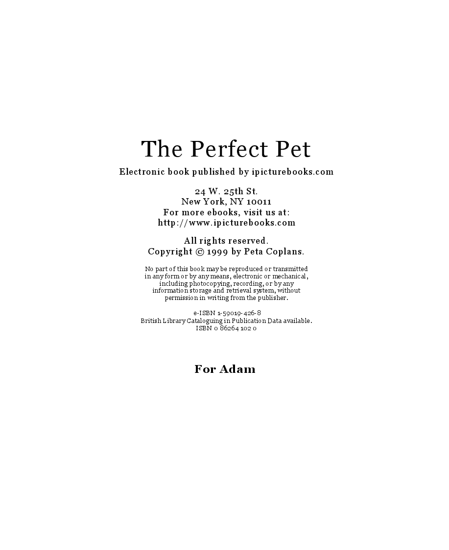 高清彩绘英文原版绘本The Perfect Pet.pdf，第2页预览