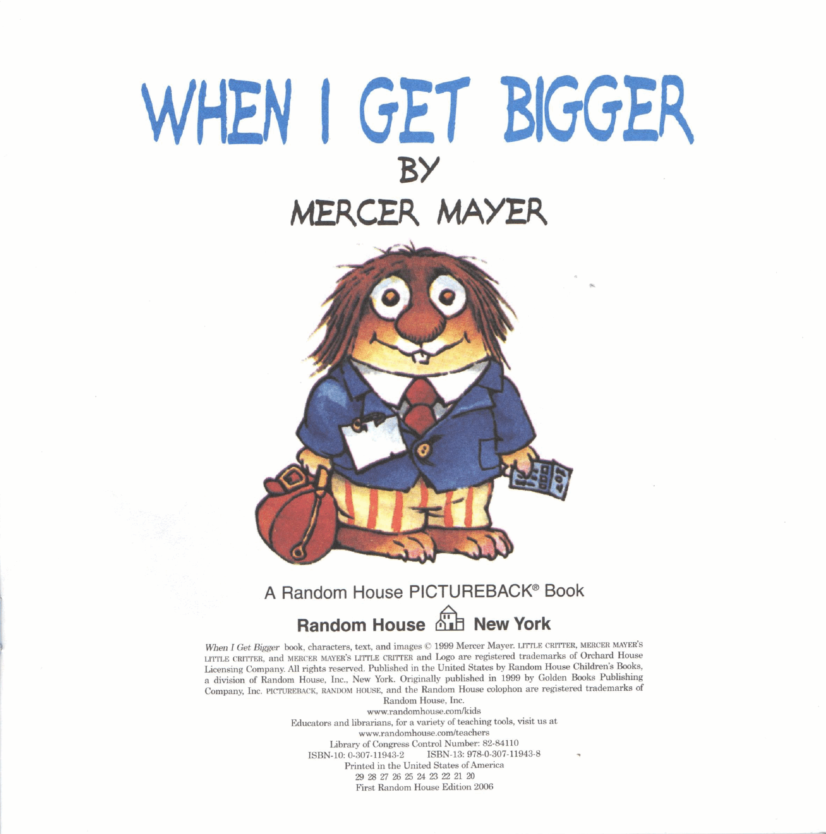 英语绘本小毛人When I Get Bigger.pdf,第2页预览