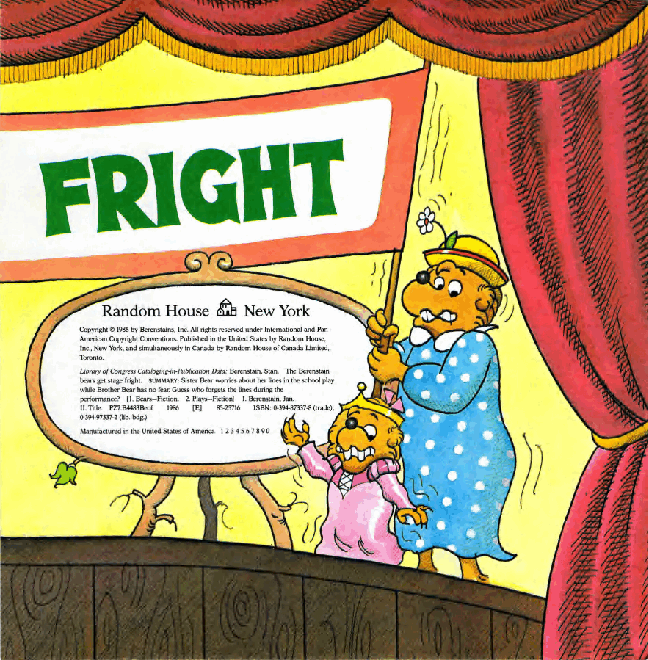 72本贝贝熊早教英文绘本之Berenstain_Bears_Get_Stage_Fright.pdf，第4页预览