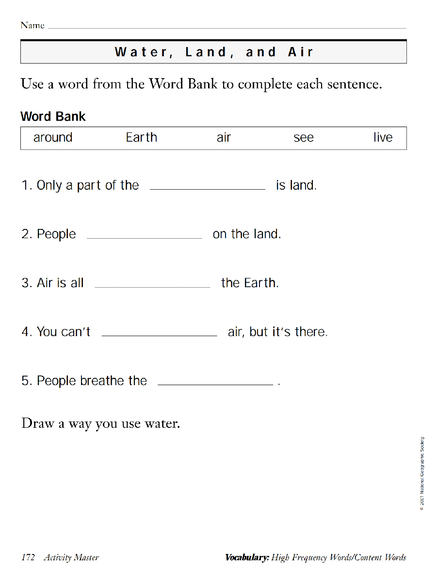 国家地理少儿百科提高级Early13 Water,Land,and Air 教学指导.pdf,第3页预览