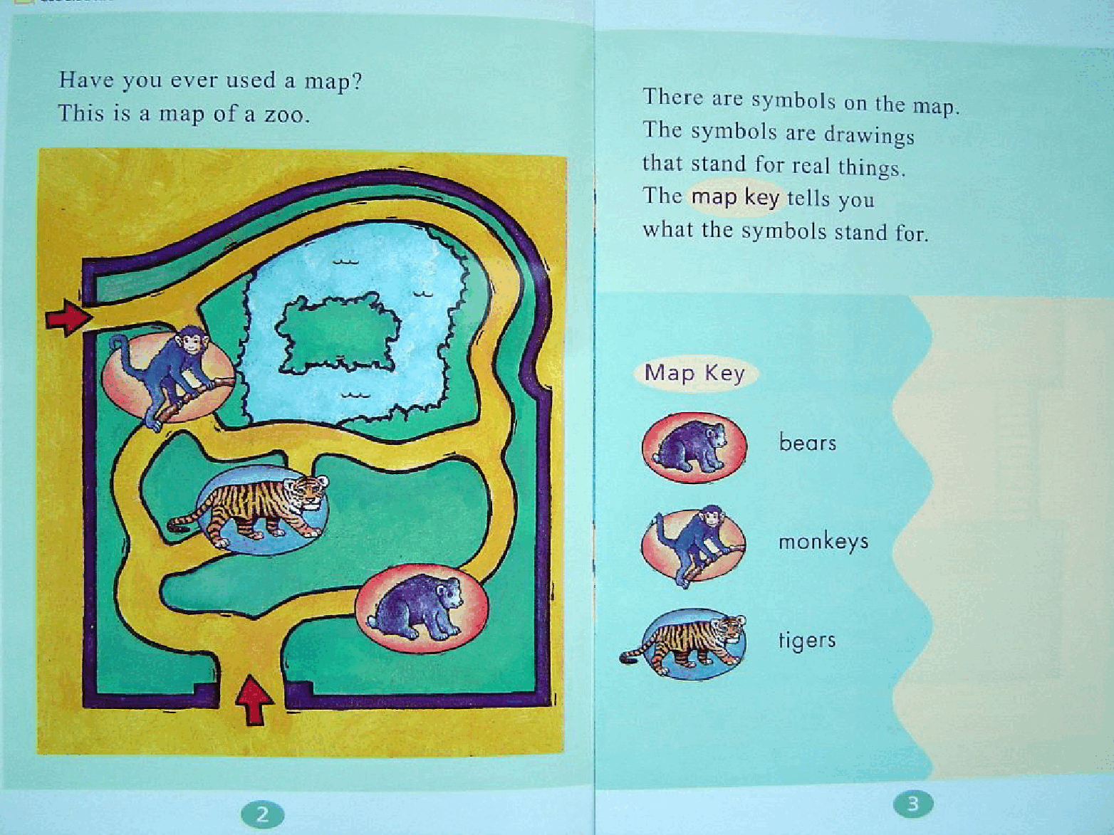 国家地理百科流利级英文绘本Fluent19 the key to maps 课文.pdf,第3页预览