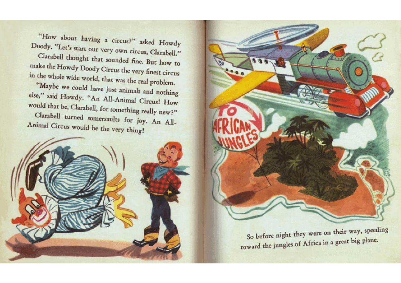 名家精选英语绘本Little Golden Book 0099 - Howdy Doody's Circus (1950) (Freckled Derelict).pdf,第4页预览
