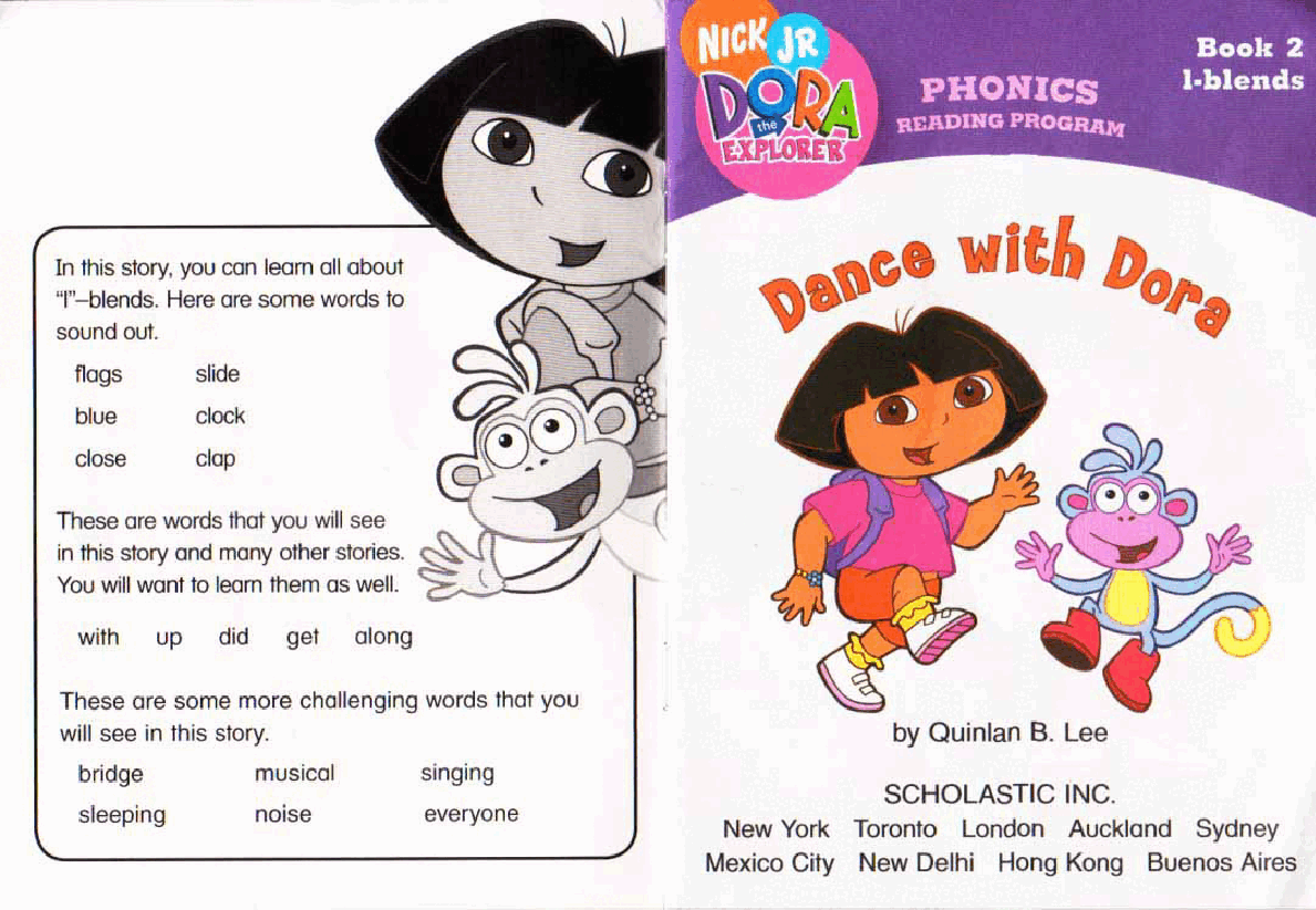 36本爱探险的朵拉英文绘本dance with dora.pdf,第2页预览