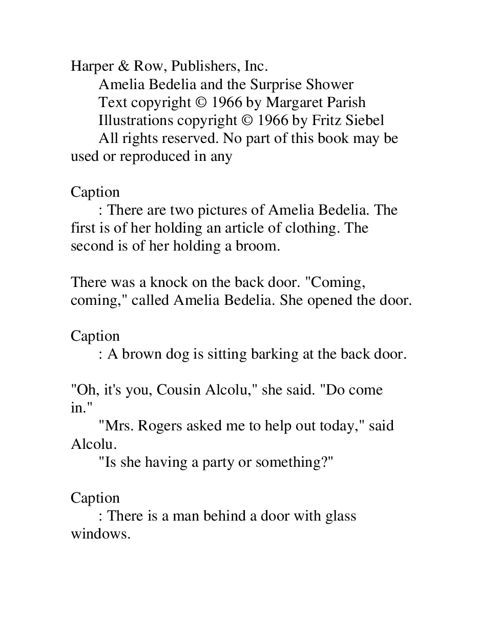 糊涂的女佣系列英文绘本Amelia Bedelia and the Surprise Shower - Barbara Siebel Thomas (Illustrator).pdf,第3页预览