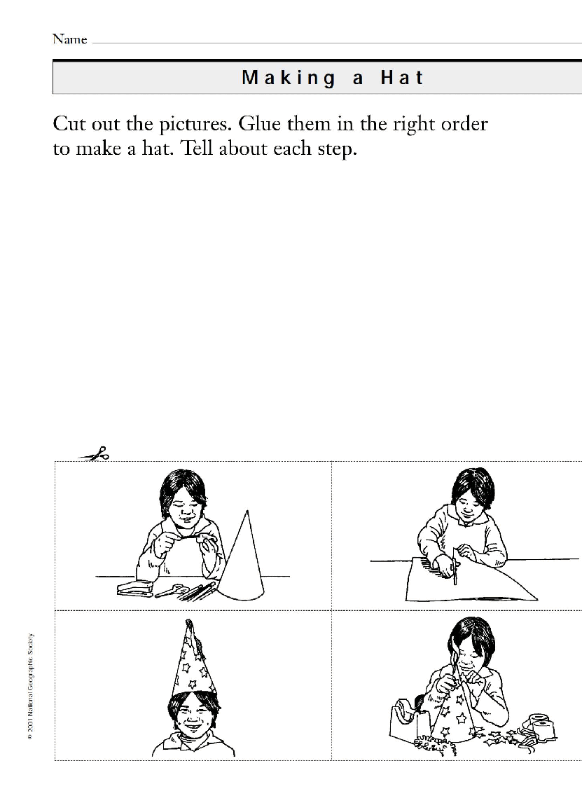 国家地理少儿百科入门级Emergent04 making a hat 教学指导.pdf，第4页预览