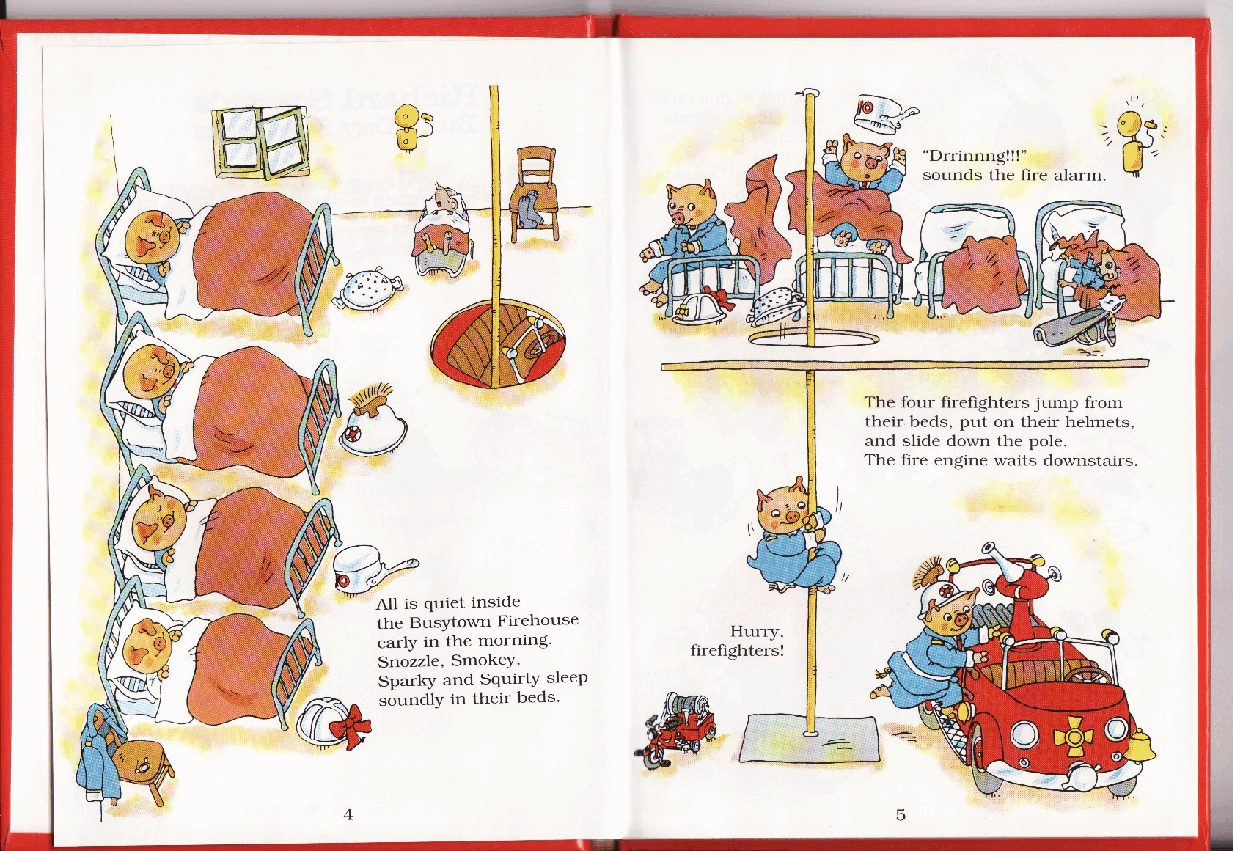 理查德斯凯瑞忙忙碌碌镇系列绘本16册[Richard Scarry]The Firefighters Busy Day.pdf，第3页预览