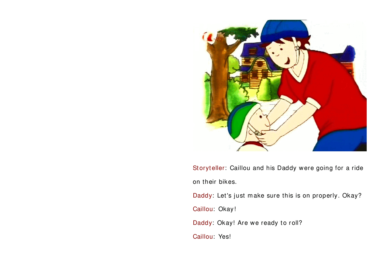 卡由英文绘本Caillou hurts himself.pdf,第3页预览