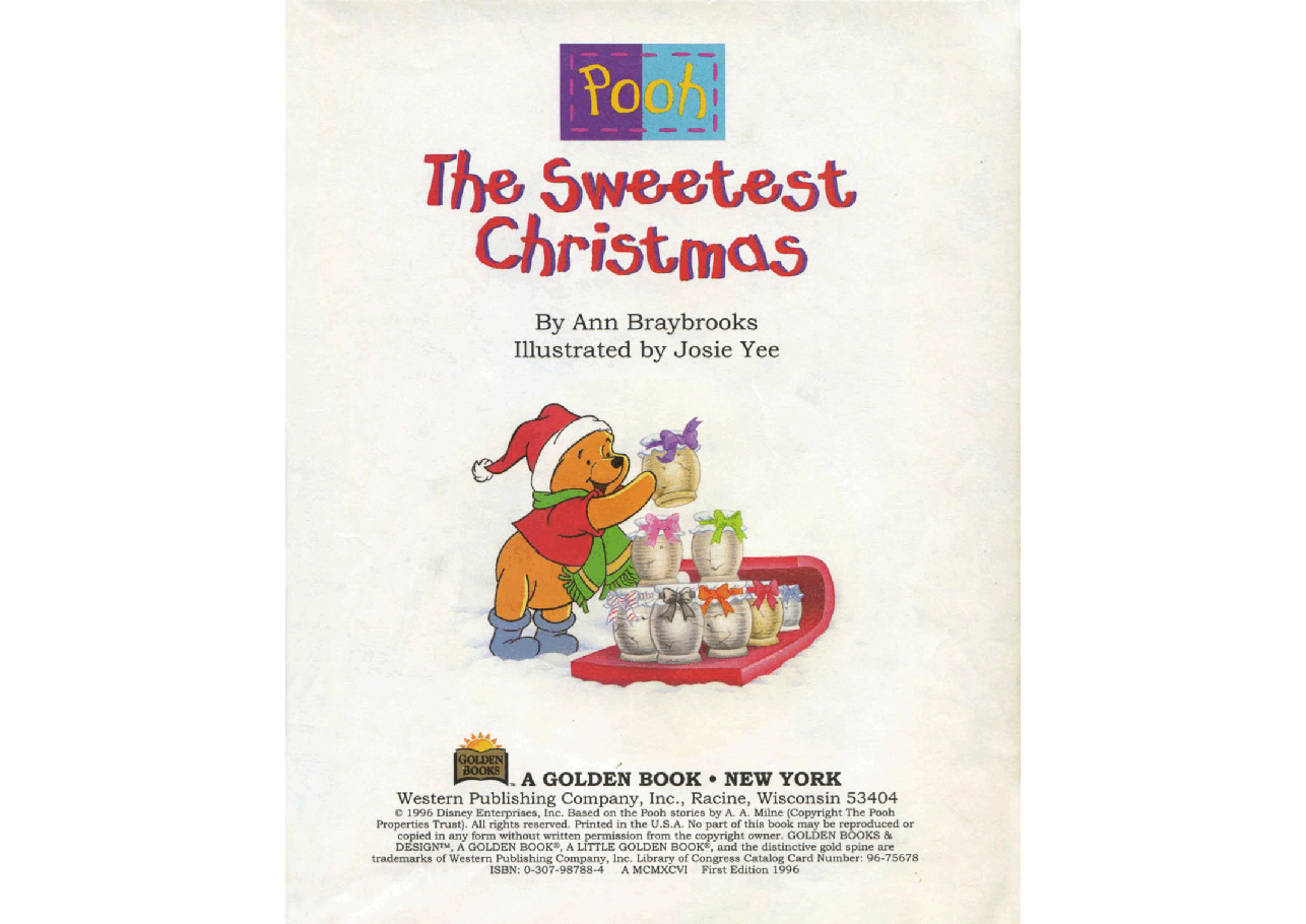 名家精选英语绘本Little Golden Book Pooh - The Sweetest Christmas (GOLIATHscans).pdf,第3页预览
