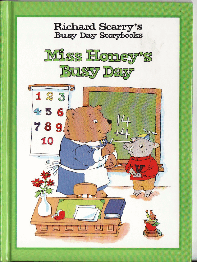 理查德斯凯瑞忙忙碌碌镇系列绘本16册[Richard Scarry]Miss Honeys Busy Day.pdf，第1页预览
