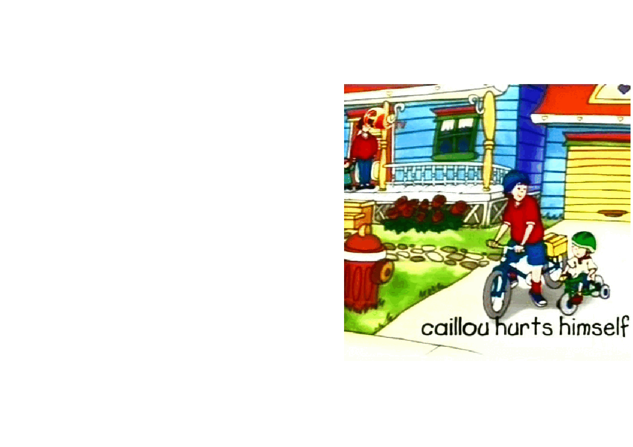 卡由英文绘本Caillou hurts himself.pdf,第1页预览