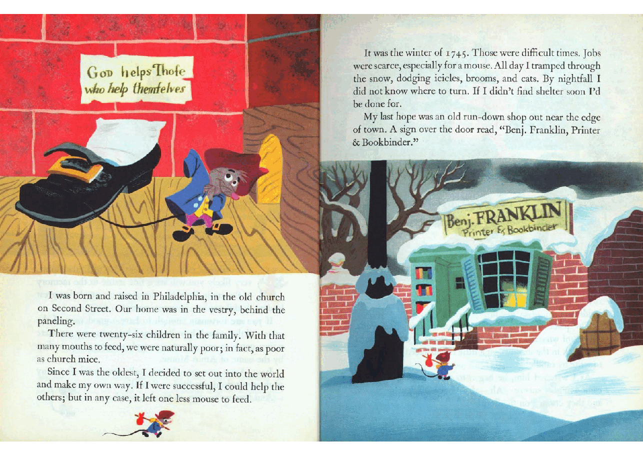 名家精选英语绘本A little Golden book Walt Disney's Ben and Me (1954) (Little Golden Book) (goldengems).pdf，第4页预览