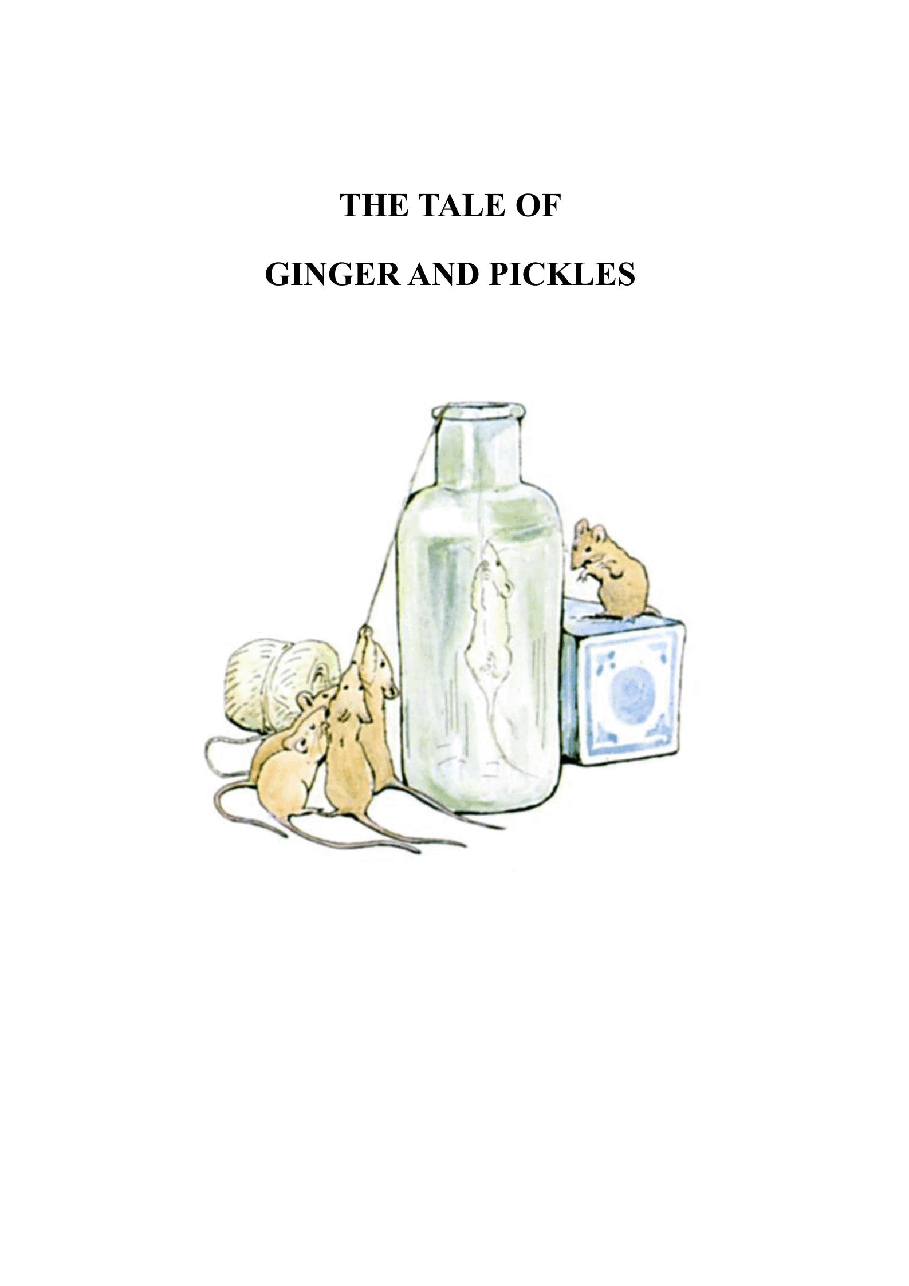彼得兔系列英语绘本The Tale of Ginger and Pickles.pdf,第1页预览