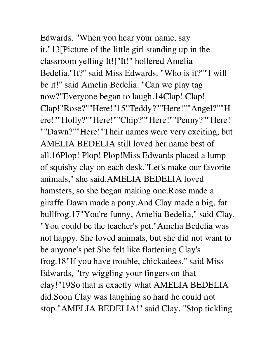 糊涂的女佣系列英文绘本Amelia Bedelia's First Day of School - Herman Parish.pdf,第4页预览