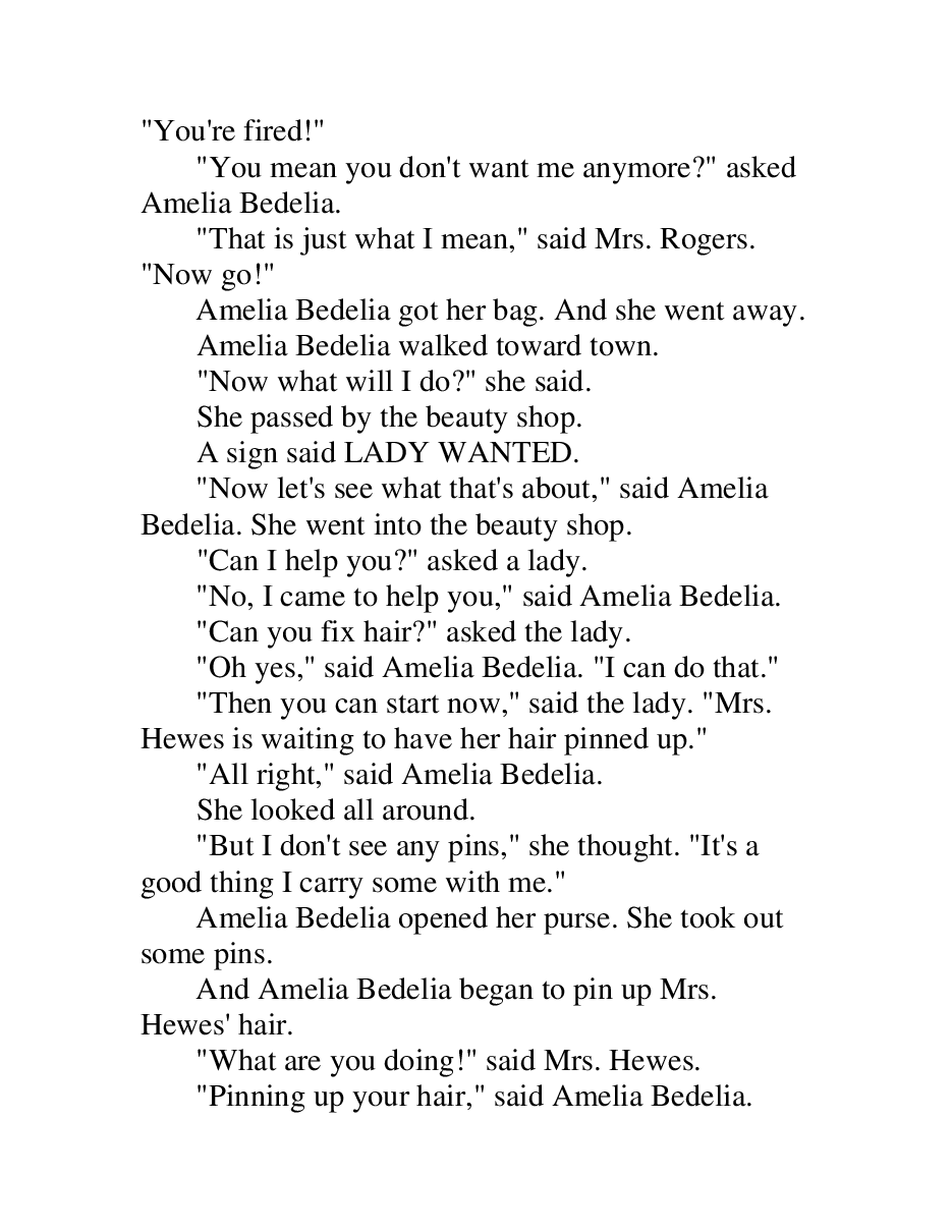 糊涂的女佣系列英文绘本Come Back, Amelia Bedelia - Peggy Parish.pdf,第3页预览