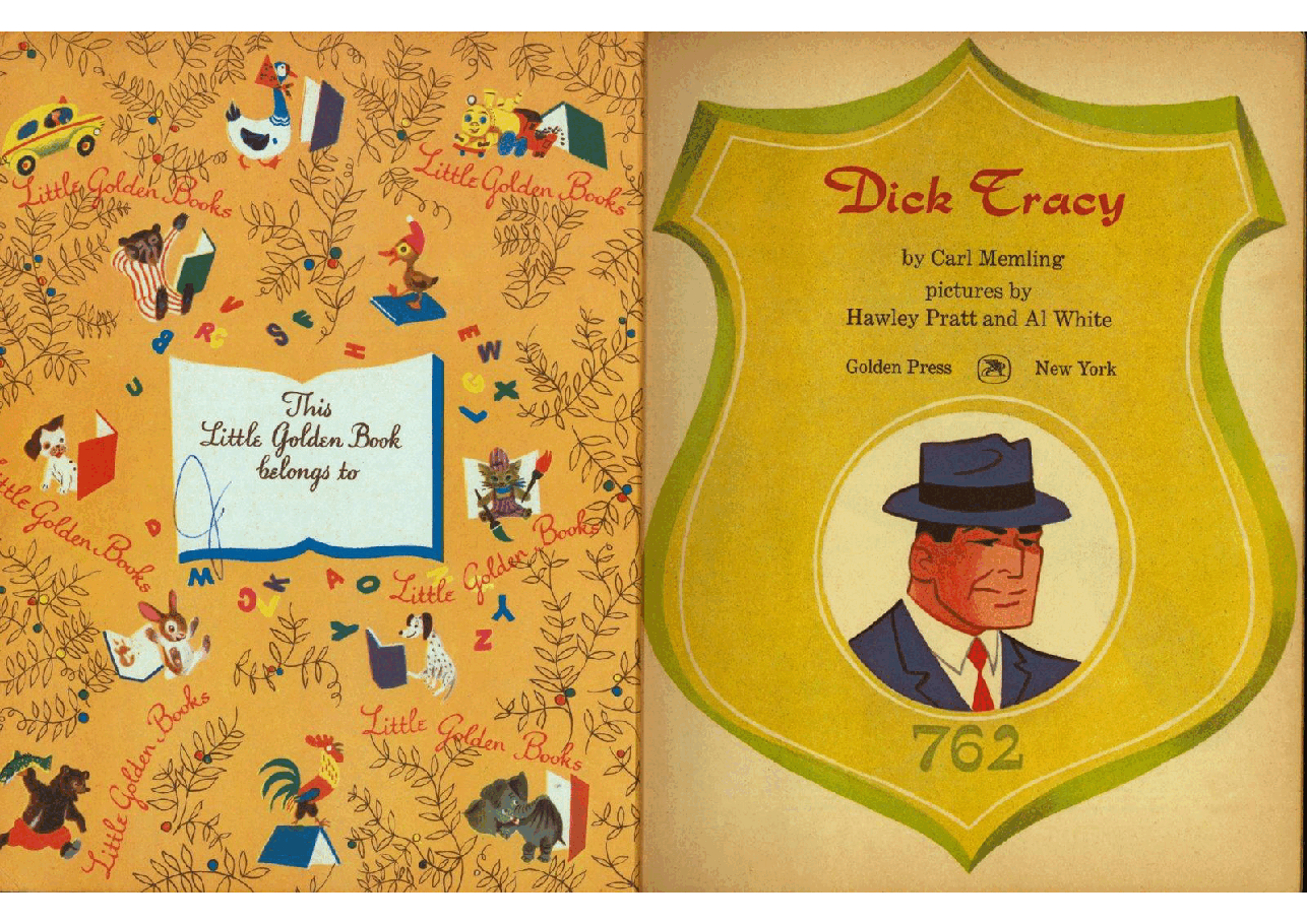 名家精选英语绘本Little Golden Book 0497 - Dick Tracy (1962) (Freckled Derelict).pdf,第2页预览