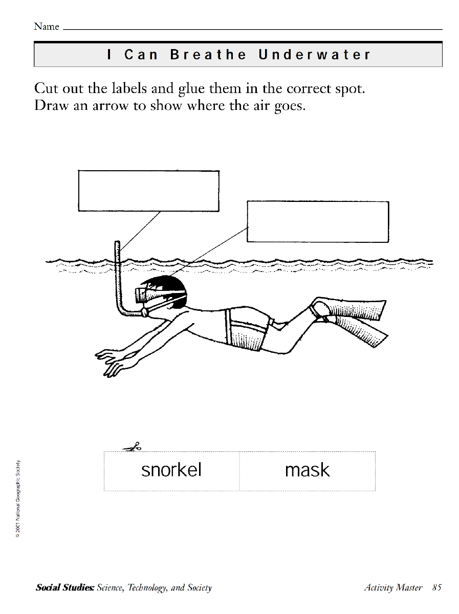 国家地理少儿百科提高级Early01 I Can Breathe Underwater 教学指导.pdf,第4页预览