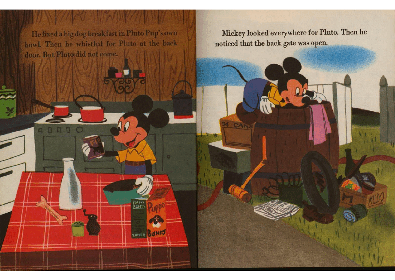 名家精选英语绘本A Little Golden Book D076 - Walt Disney's Mickey Mouse and Pluto Pup (1977) (goldengems).pdf,第4页预览