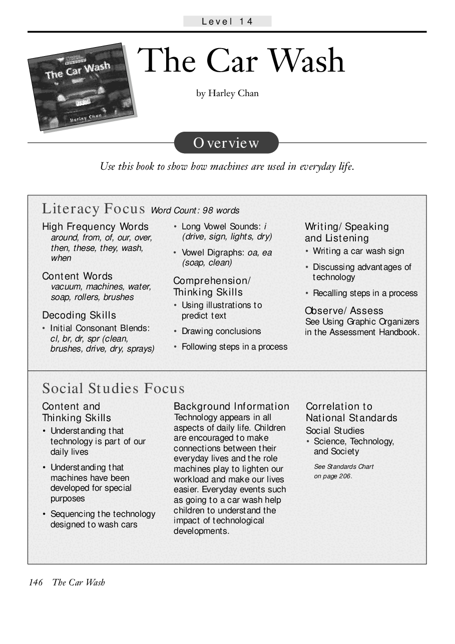国家地理百科流利级英文绘本Fluent04 the car wash 教学指导.pdf,第1页预览