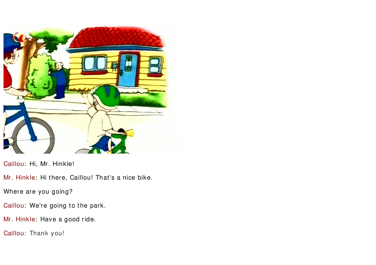 卡由英文绘本Caillou hurts himself.pdf,第4页预览