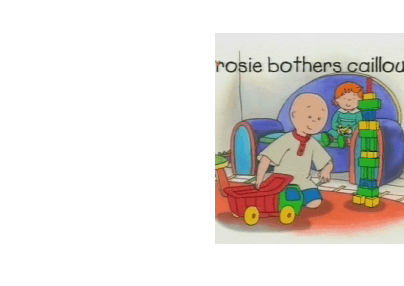 卡由英文绘本Rosie bothers Caillou.pdf,第1页预览