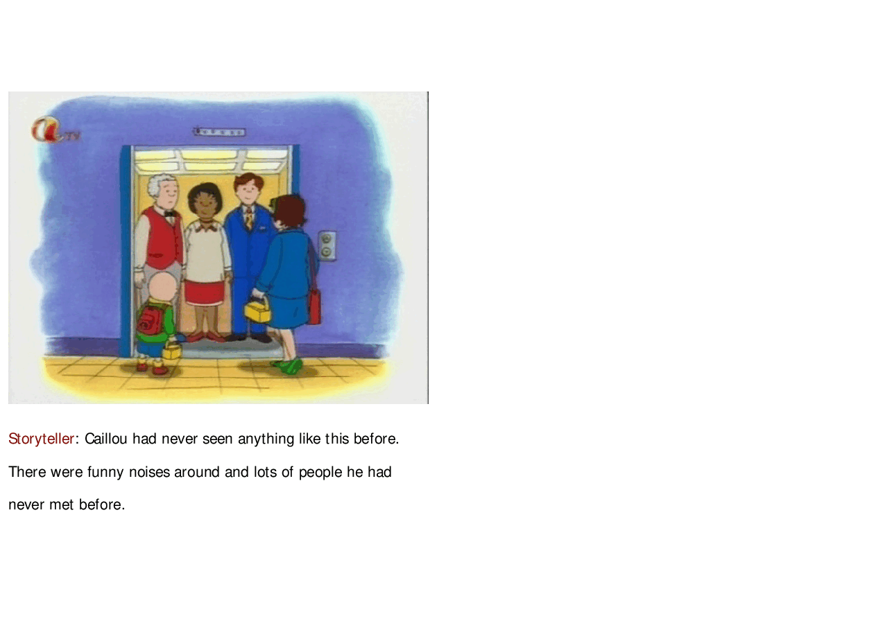 卡由英文绘本Caillou goes to work.pdf,第4页预览