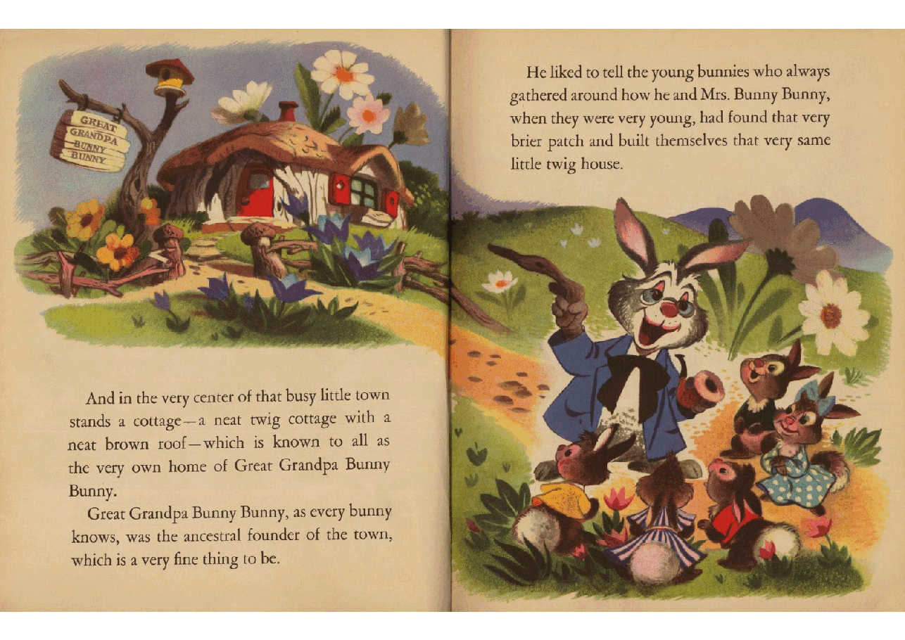 名家精选英语绘本A Little Golden Book D021 - Walt Disney's Grandpa Bunny (1951) (goldengems).pdf,第4页预览