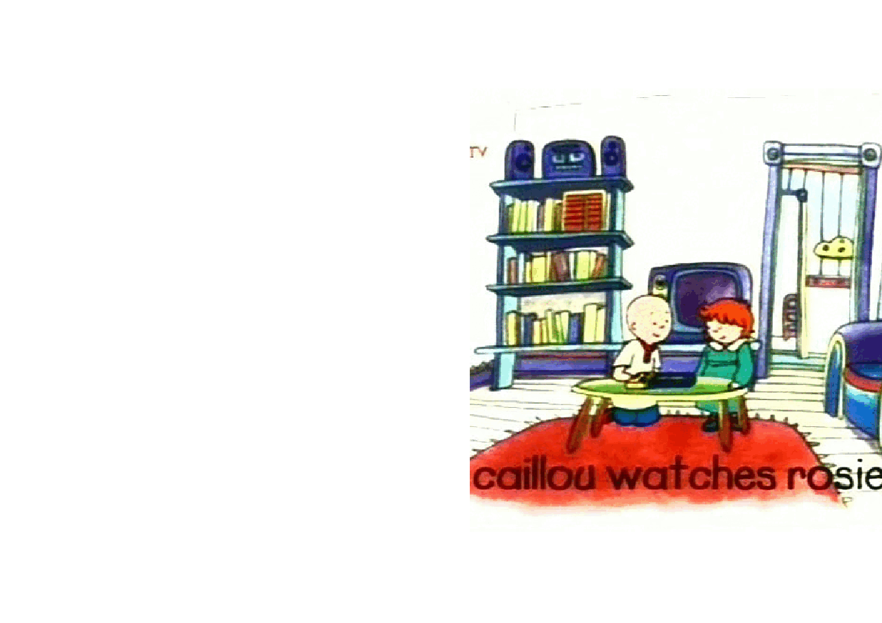 卡由英文绘本Caillou watches Rosie.pdf,第1页预览