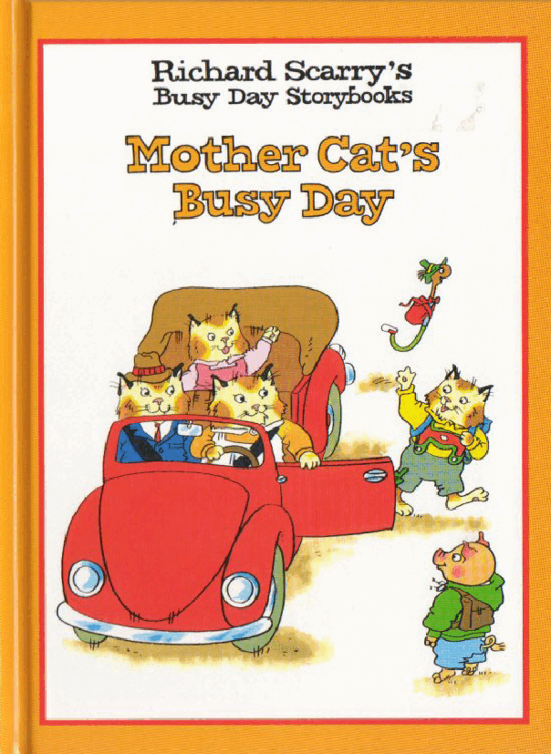理查德斯凯瑞忙忙碌碌镇系列绘本16册[Richard Scarry]Mother Cats Busy Day.pdf，第1页预览