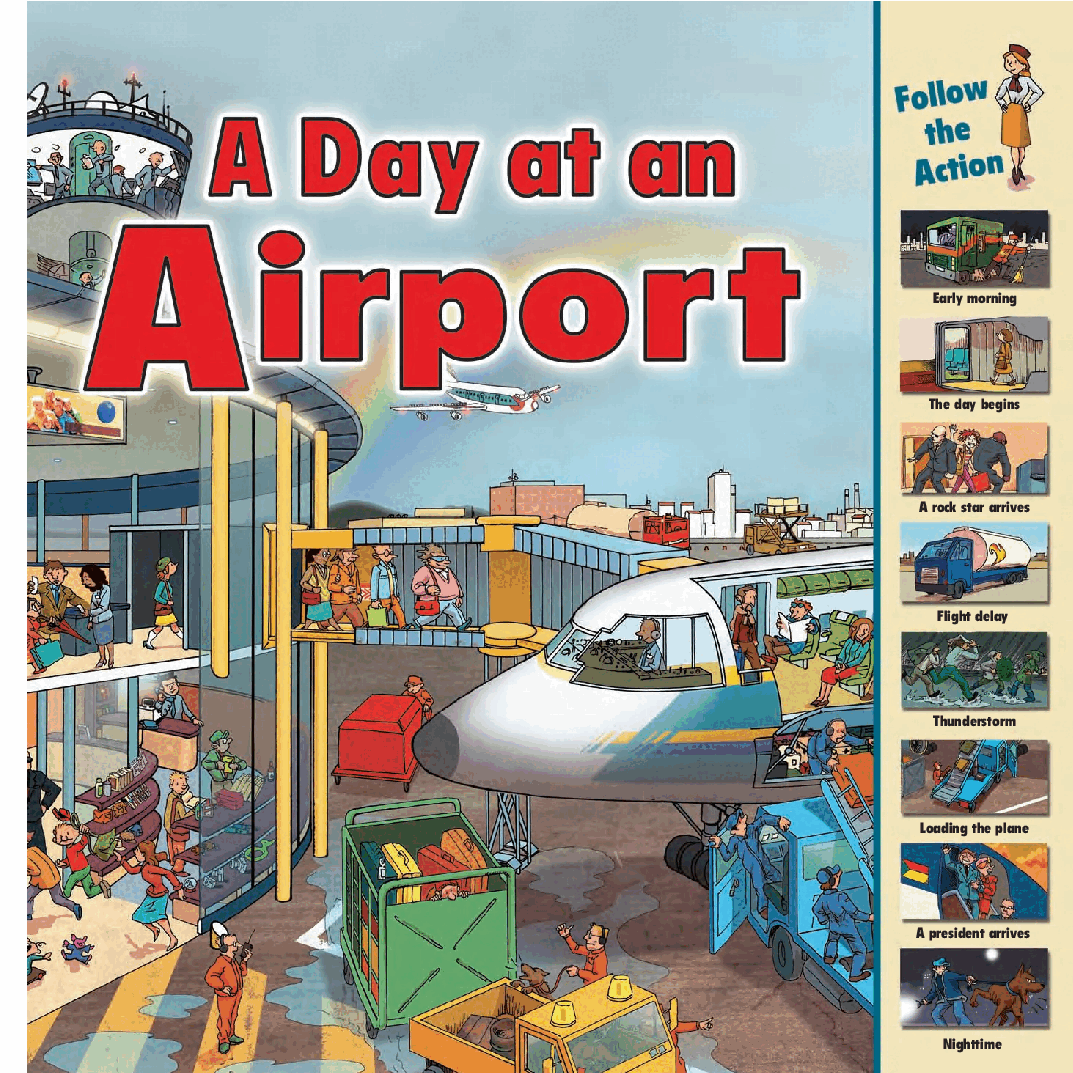 时间的流转英语绘本A Day at an Airport.pdf,第1页预览