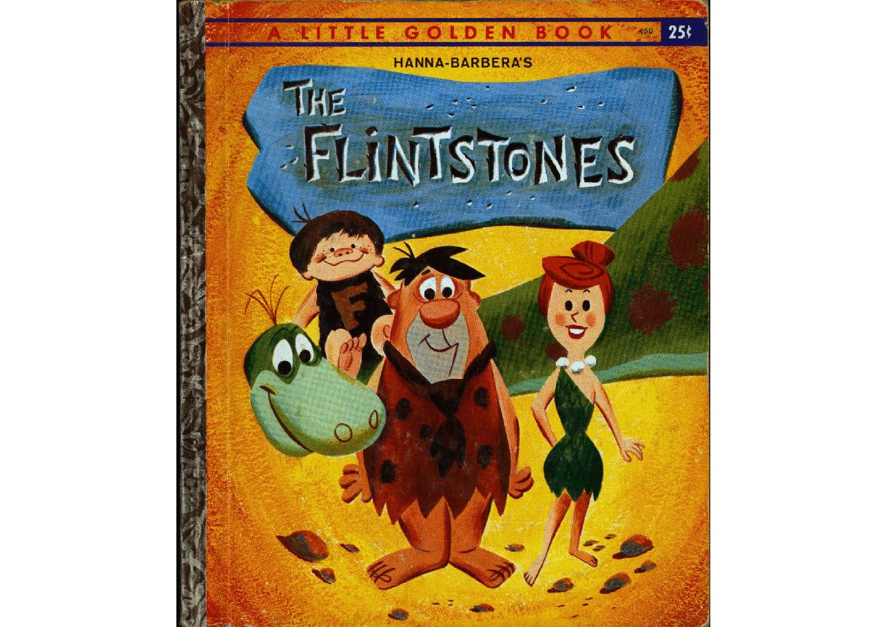 名家精选英语绘本Little Golden Book 0450 - Hanna-Barbera's The Flintstones (1961) (Freckled Derelict).pdf，第1页预览