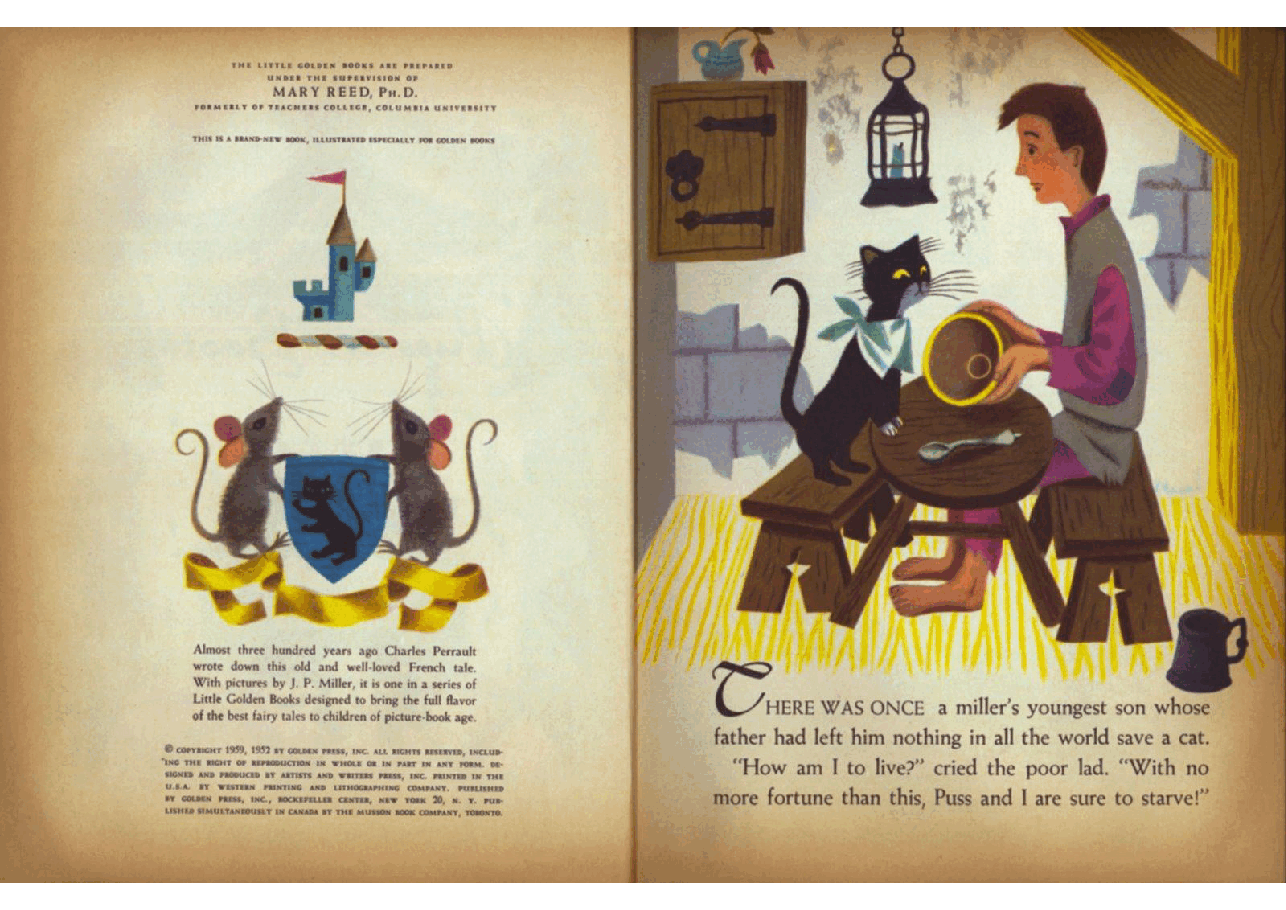 名家精选英语绘本Little Golden Book 0359 - Puss in Boots (1959) (Freckled Derelict).pdf,第3页预览