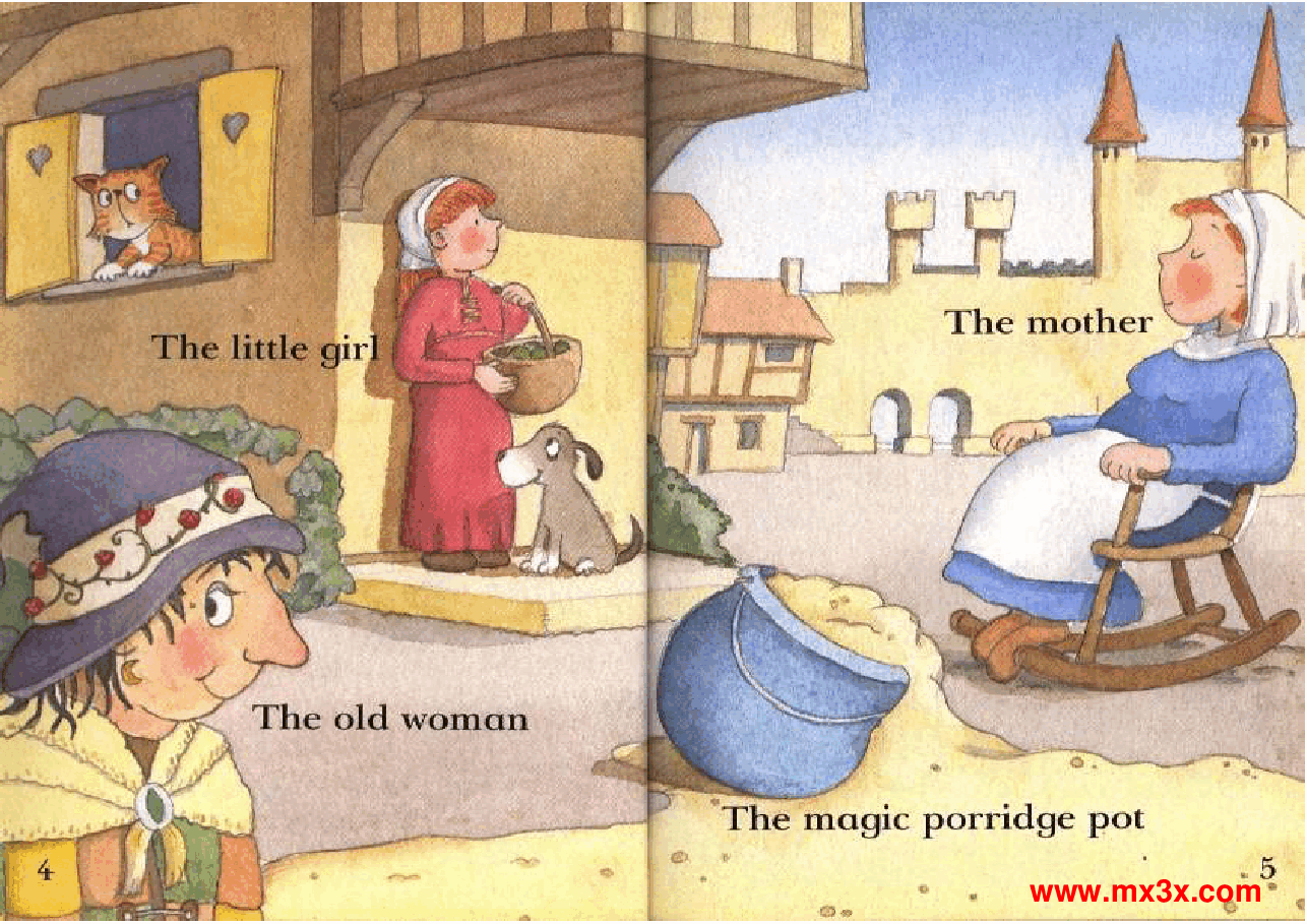启蒙英语绘本L1-2The Magic Porridge Pot.pdf,第3页预览