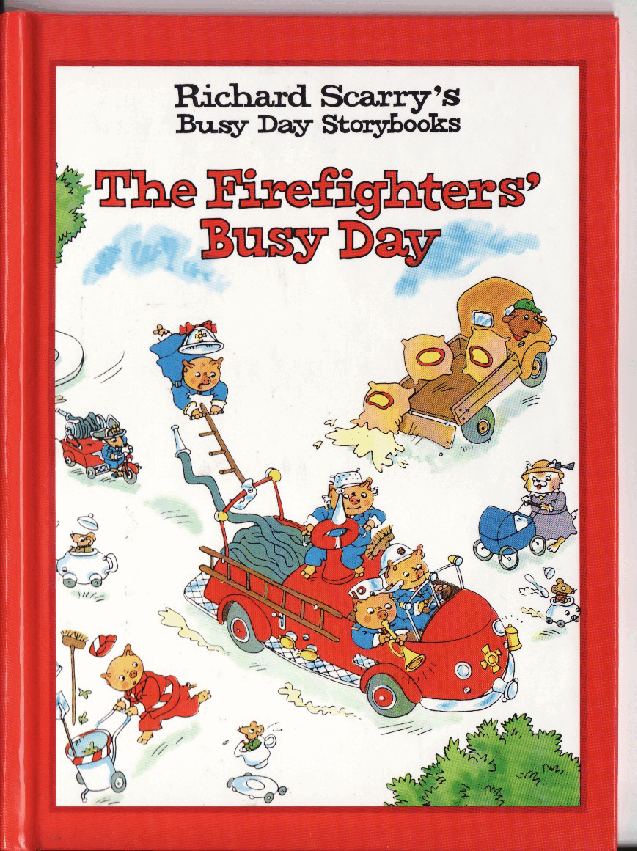 理查德斯凯瑞忙忙碌碌镇系列绘本16册[Richard Scarry]The Firefighters Busy Day.pdf，第1页预览