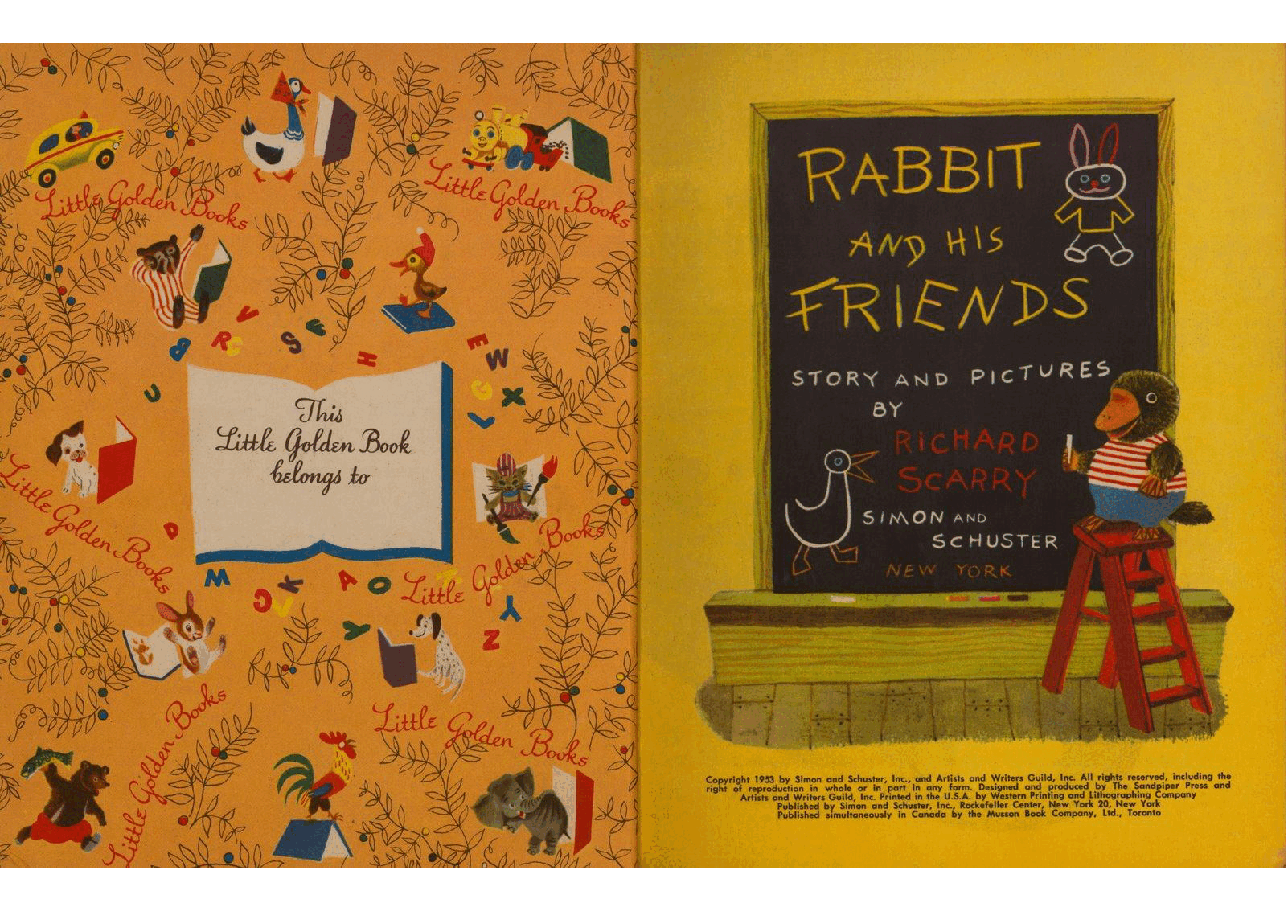 名家精选英语绘本Little Golden Book 0169 - Rabbit and his Friends (1953) (Richard Scarry) (goldengems).pdf,第2页预览