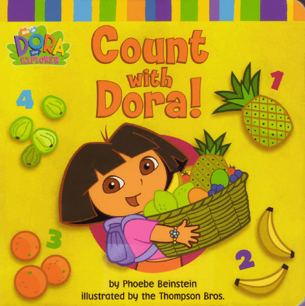 36本爱探险的朵拉英文绘本Count with Dora! (2002.Simon Spotlight-Nick Jr.) (Brainiac).pdf,第1页预览