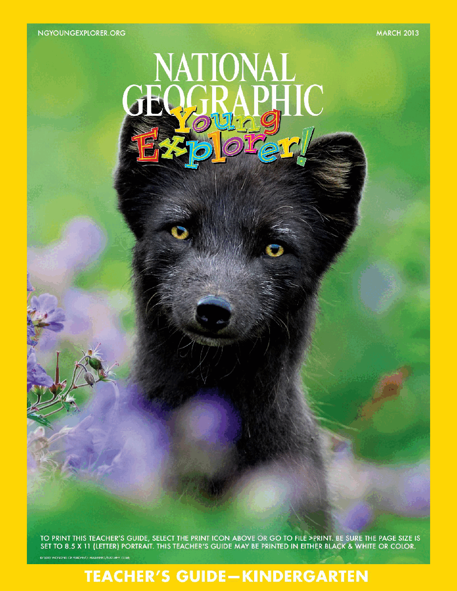 美国国家地理幼儿版teacher-guide-mar-13K.pdf，第1页预览