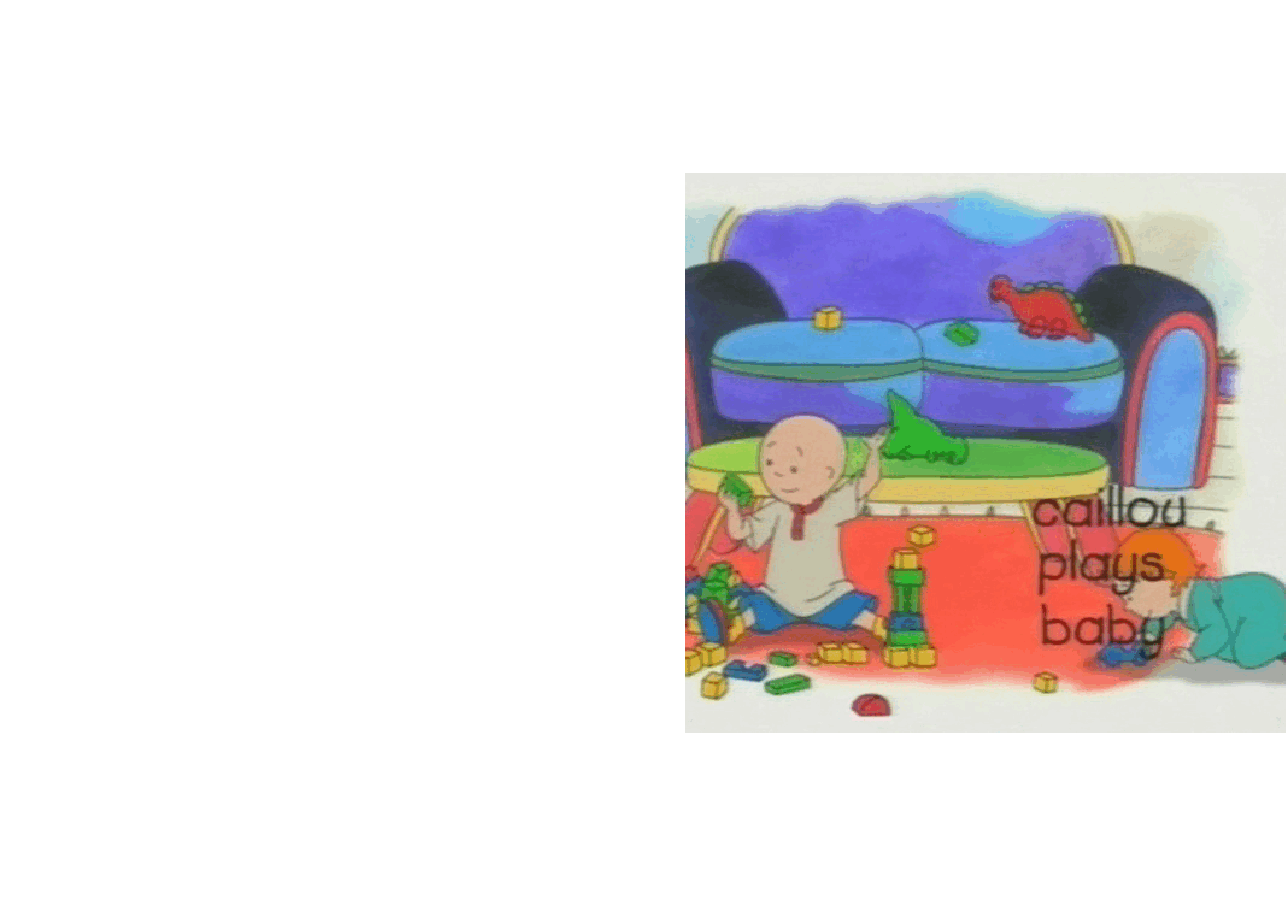 卡由英文绘本Caillou plays baby.pdf,第1页预览
