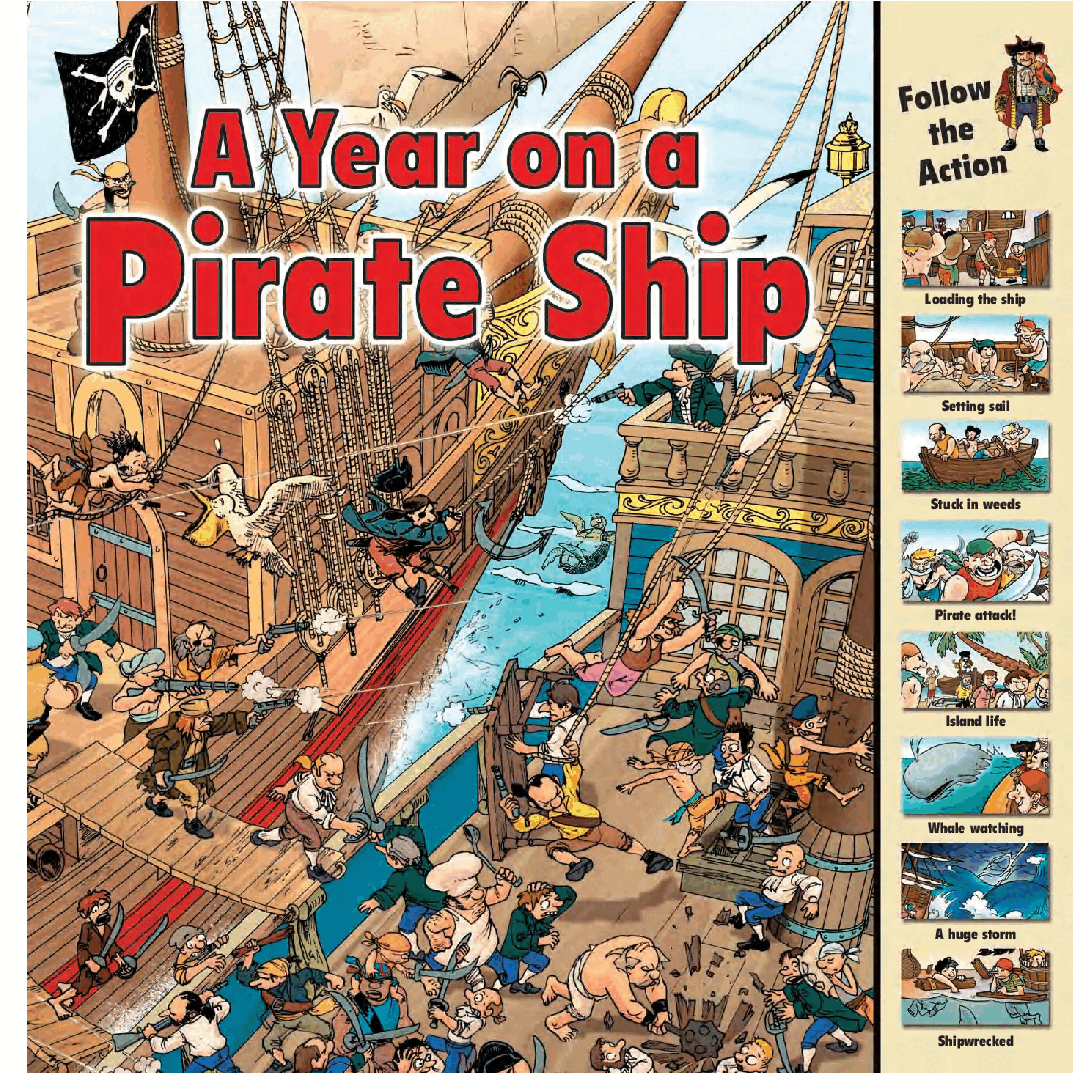 时间的流转英语绘本A Year on a Pirate Ship.pdf，第1页预览