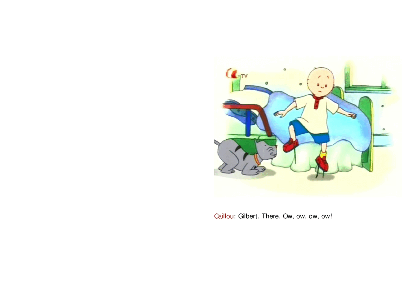 卡由英文绘本Caillou's new shoes.pdf,第3页预览