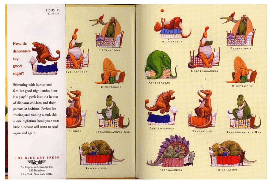 世界TOP50初级启蒙绘本How Do Dinosaurs Say Good Night.pdf，第2页预览