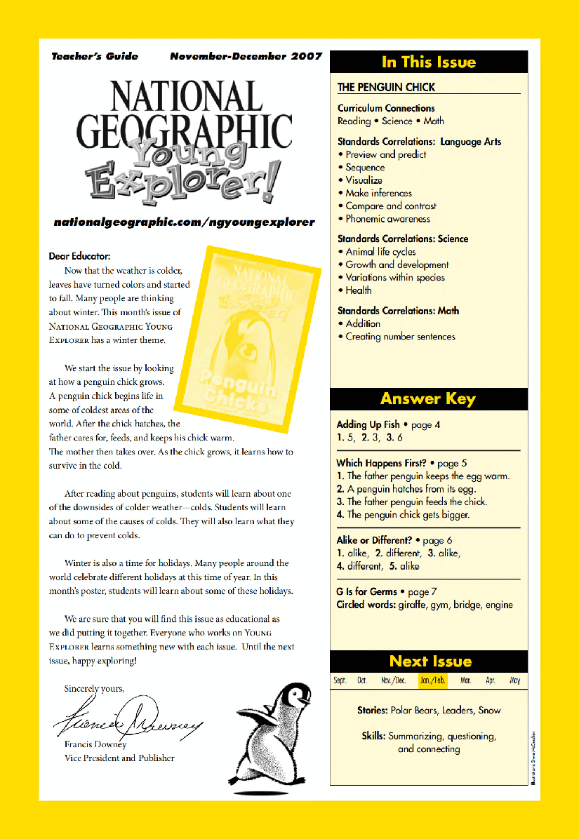美国国家地理幼儿版November_Young_Exp_teachers_guide.pdf,第1页预览