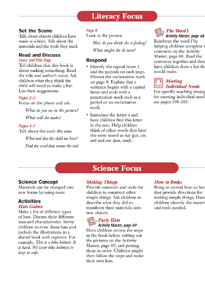 国家地理少儿百科入门级Emergent04 making a hat 教学指导.pdf，第2页预览