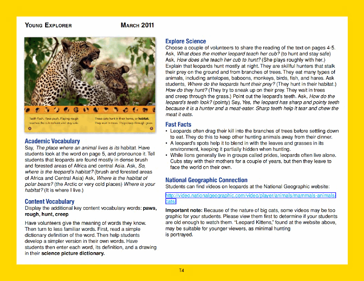 美国国家地理幼儿版teacher-guide-march_11.pdf,第4页预览