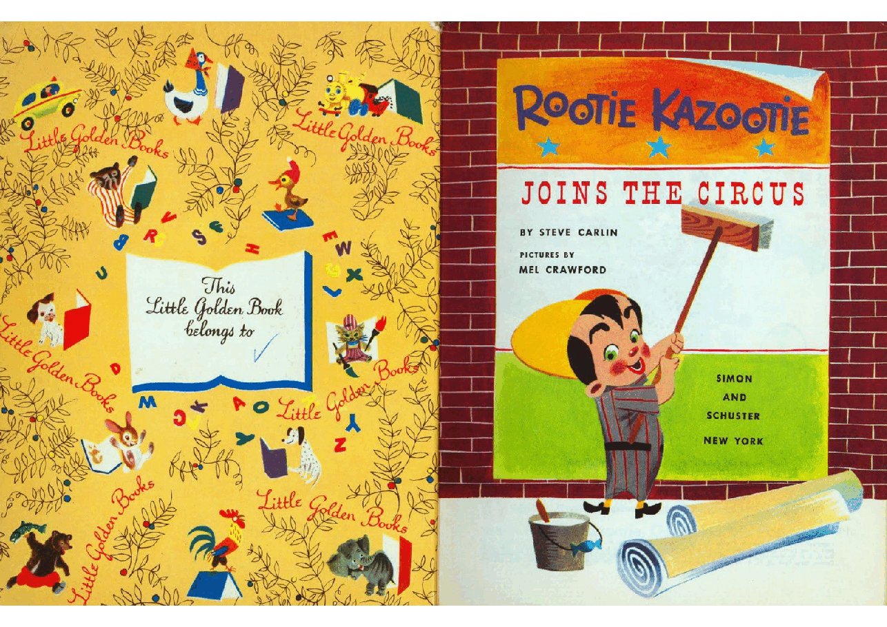 名家精选英语绘本Little Golden Book 0226 Rootie Kazootie Joins the Circus (1955) (Little Golden Book) (goldengems).pdf,第2页预览